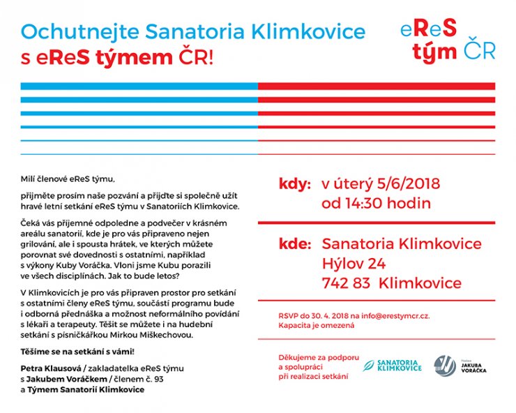 Letní setkání eReS týmu v Sanatoriích Klimkovice