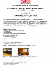 Osvětový víkend pro nově diagnostikované pacienty s RS